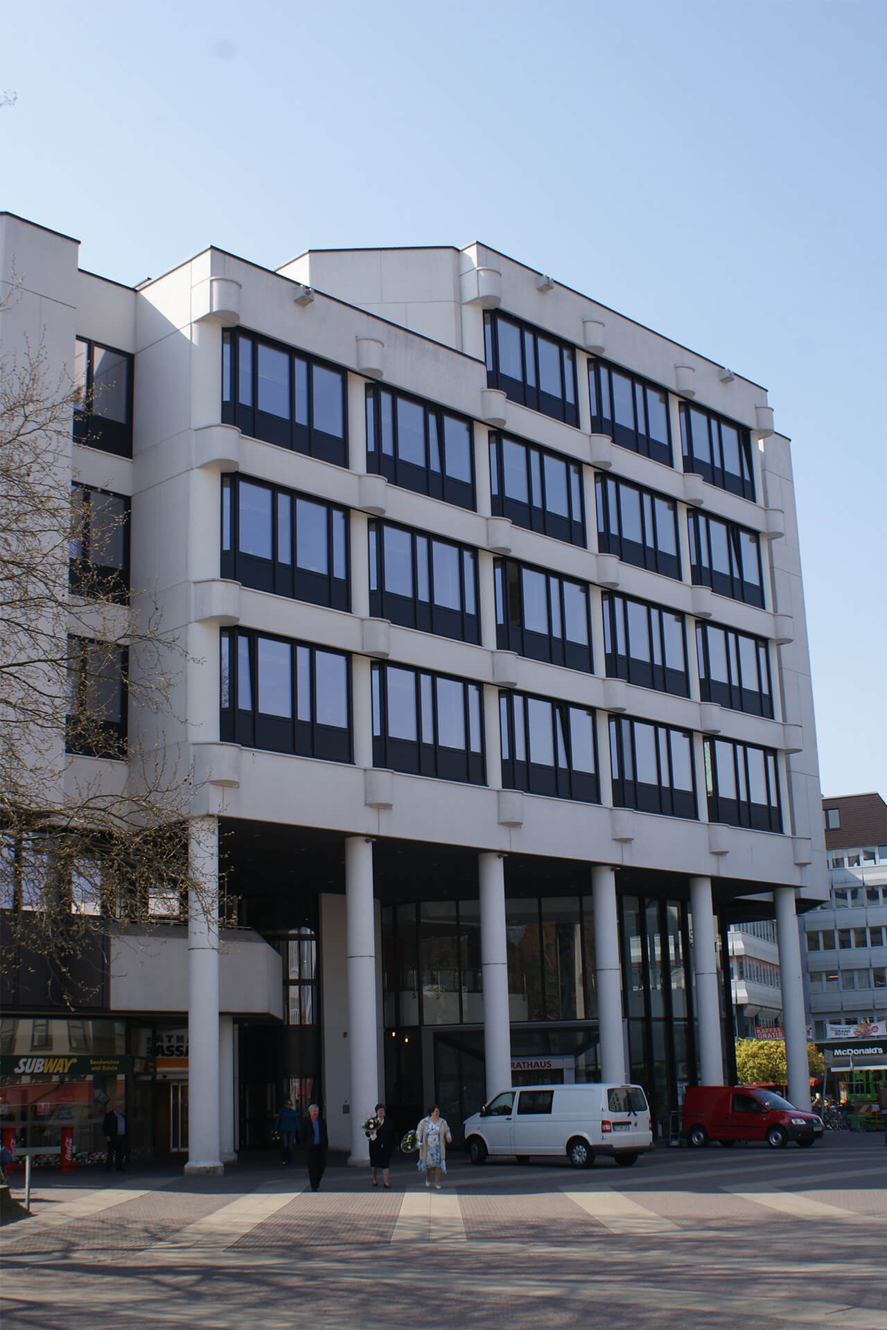 Rheine, Rathaussanierung, Verwaltungsgebäude